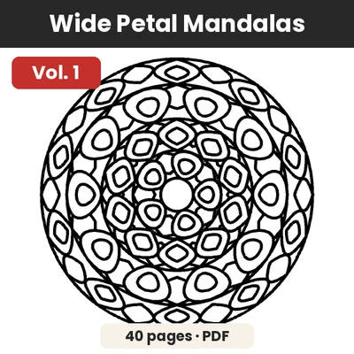Wide Petal Mandalas Vol. 1 thumbnail