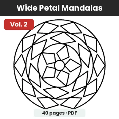 Wide Petal Mandalas Vol. 2 thumbnail